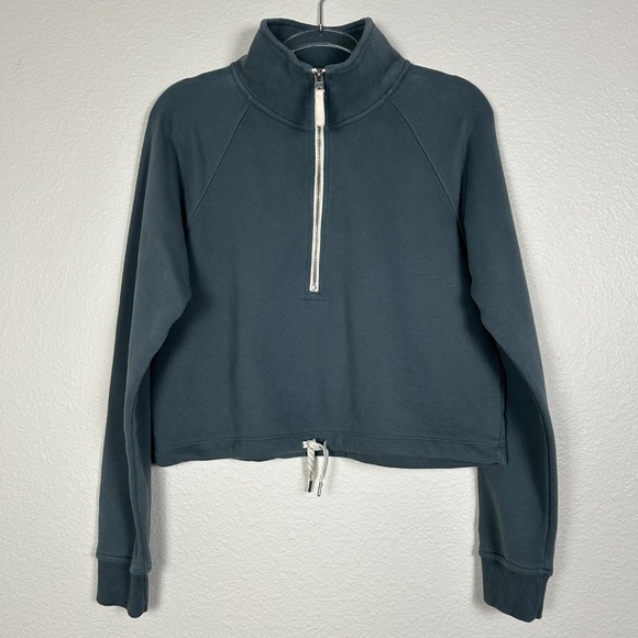 Vouri women size S Sedona sweatshirt boyfriend sweatpants set French terry blue - Picture 2 of 13